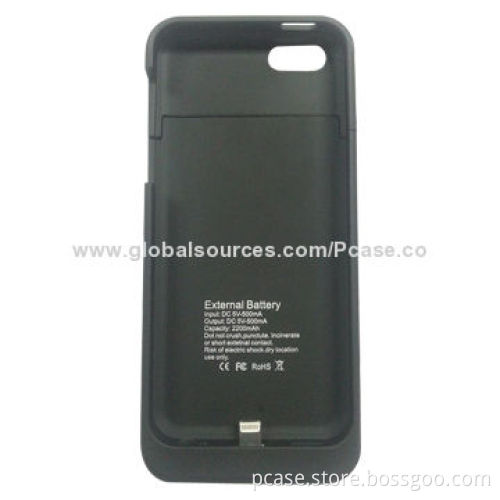 Rechargeable Battery Case for iPhone 5, 5V DC/1A Input